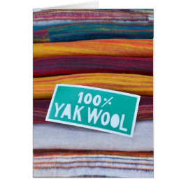 100 % Yak Wool Hälsningskort