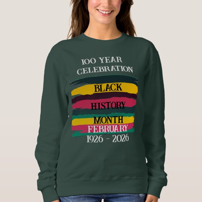 100 year celebration black history month 2026 t shirt (Framsida)