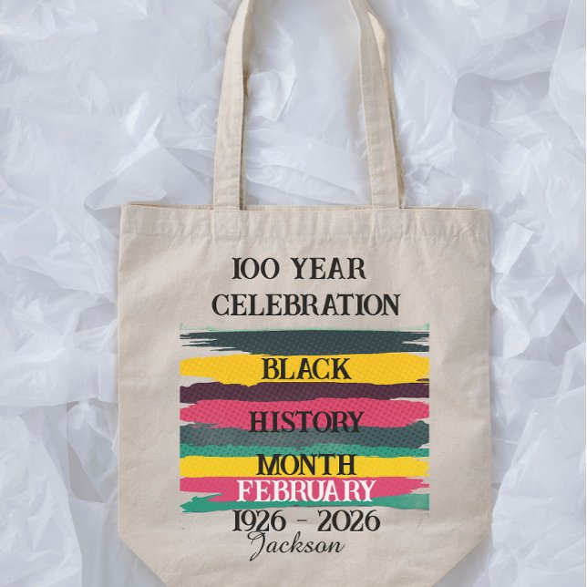 100 year celebration black history month 2026 tygkasse (Skapare uppladdad)