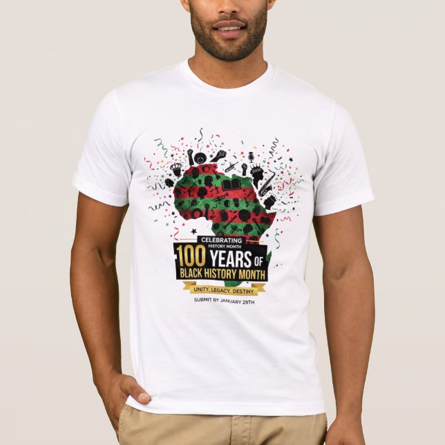 100 Years Celebration Black History Africa Tee (Framsida)