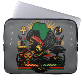 100 Years of Black History Month 2026 Celebration Laptop Fodral