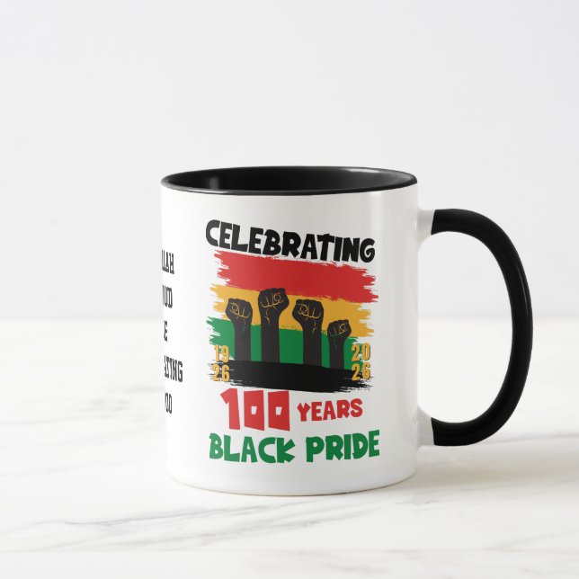 100 Years Souvenir Centennial Black History Month Mugg (Höger)