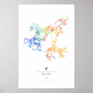 100k Siffror för gyllene förhållande (ljus) Poster