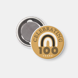 100th Anniversary Modern Design Magnet