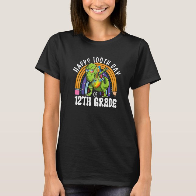 100th Day Completed 1ST GRADE Gamer Happy 100 Days T Shirt (Framsida)