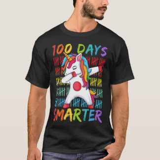 100th Day of School Dabbing Unicorn 100 Days Smart T Shirt