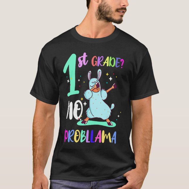 100th day of school llama for child t shirt (Framsida)