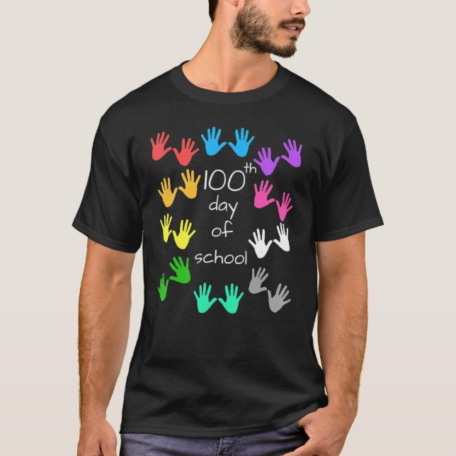 100th Day of School Shirt - 100 Days Celebration T Shirt (Framsida)