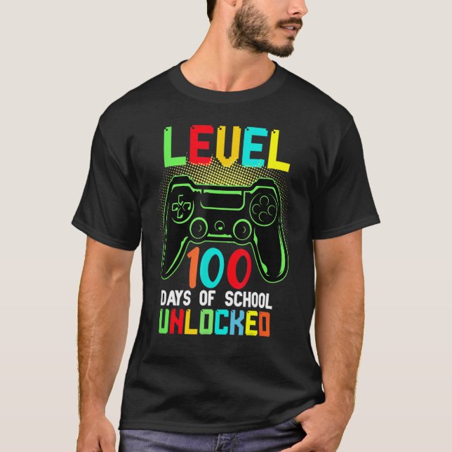 100th Day Of School Shirt Teachers Students Kids 1 T Shirt (Framsida)