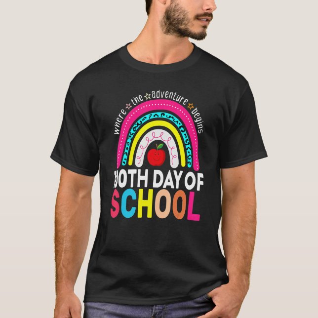 100th Day Of School Teacher 100 Days Smarter Leopa T Shirt (Framsida)