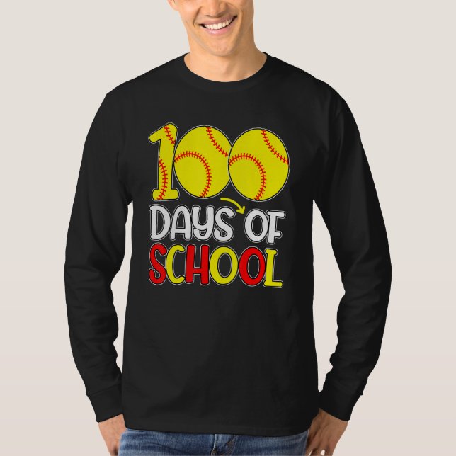 100th Day Of School Teacher Boys Girls 100 Days So T Shirt (Framsida)