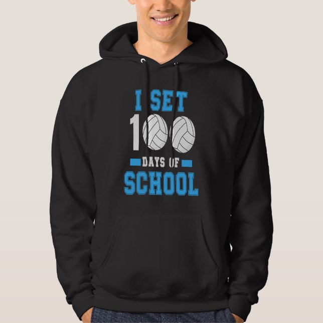 100th Day of School Teacher Coach Kids Child 100 D Hoodie (Framsida)
