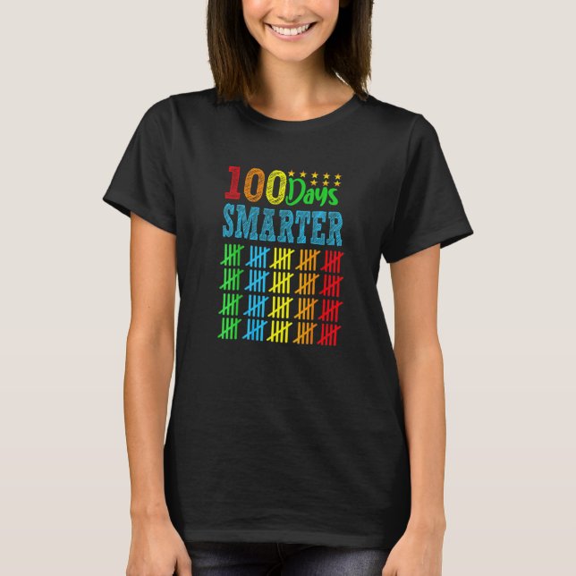 100th Day of School Teacher Kid Child Happy 100 Da T Shirt (Framsida)