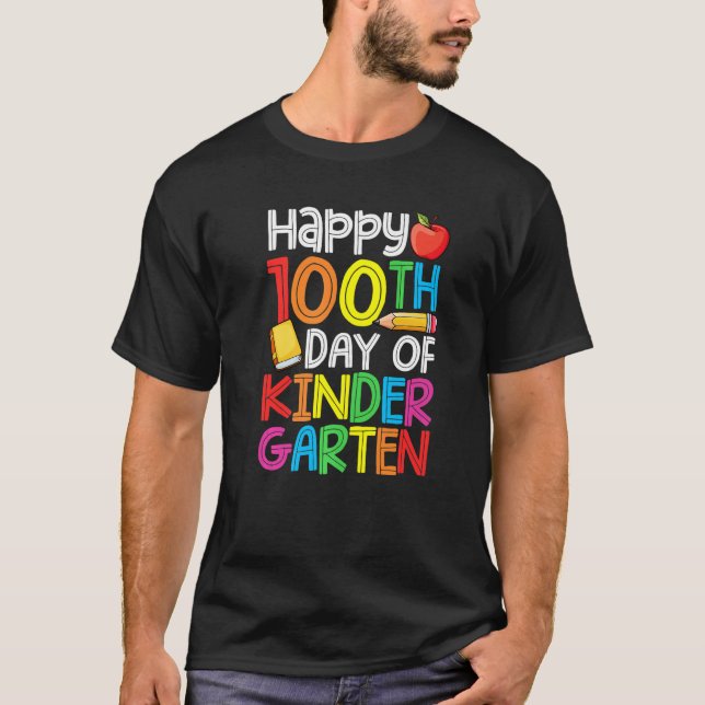 100th Day of School Teachers 100 Days Smarter Kind T Shirt (Framsida)