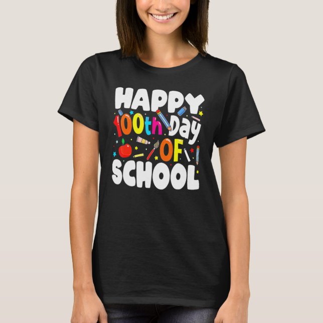 100th Day Of School Teachers Costume 100 Days Stud T Shirt (Framsida)