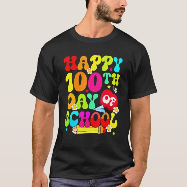 100th Day Of School Teachers Costume 100 Days Stud T Shirt (Framsida)