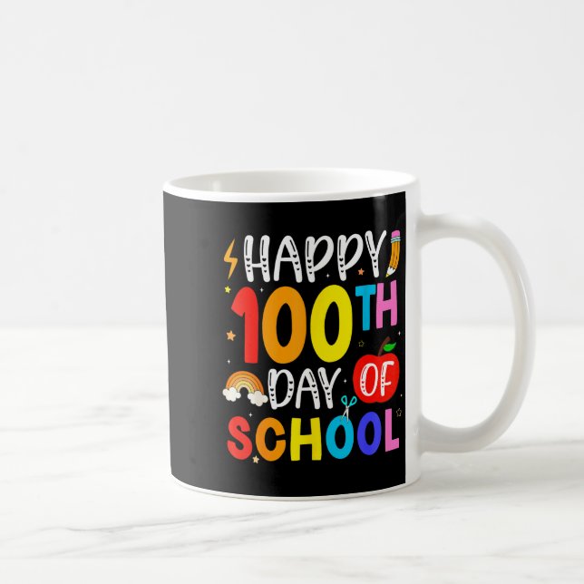 100th Day Of School Teachers Students 100 Days Of  Kaffemugg (Höger)