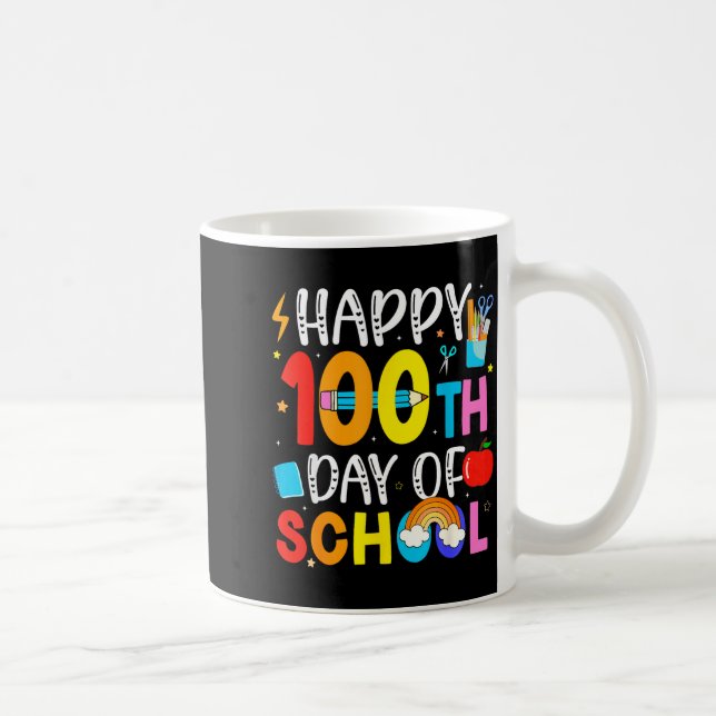 100th Day Of School Teachers Students 100 Days Of  Kaffemugg (Höger)