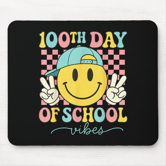 100th Day Of School Vibes 100 Days Teacher Boy Gir Musmatta (Framsidan)