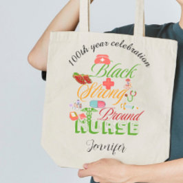 100th year celebration black history nurse  jumbo tygkasse