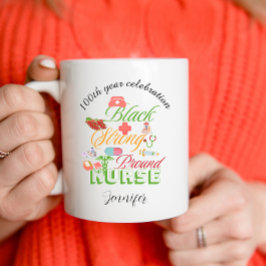 100th year celebration black history nurse  kaffemugg