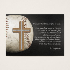 100x BASEBALL-minnesanteckningskortfoto och verse Visitkort