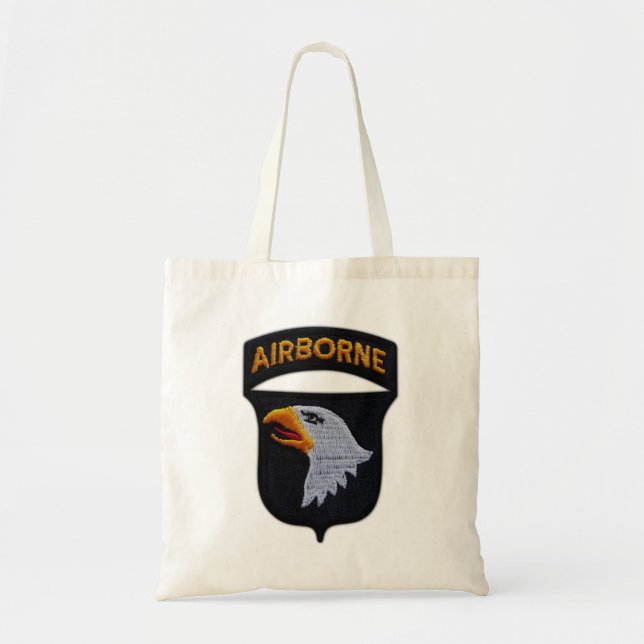 101:a ABN Airborne Screaming Eagles Veterans LRRP Tygkasse (Framsidan)