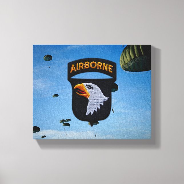 101:a ABN Airborne Screaming Eagles Veterans Vets Canvastryck (Framsida)