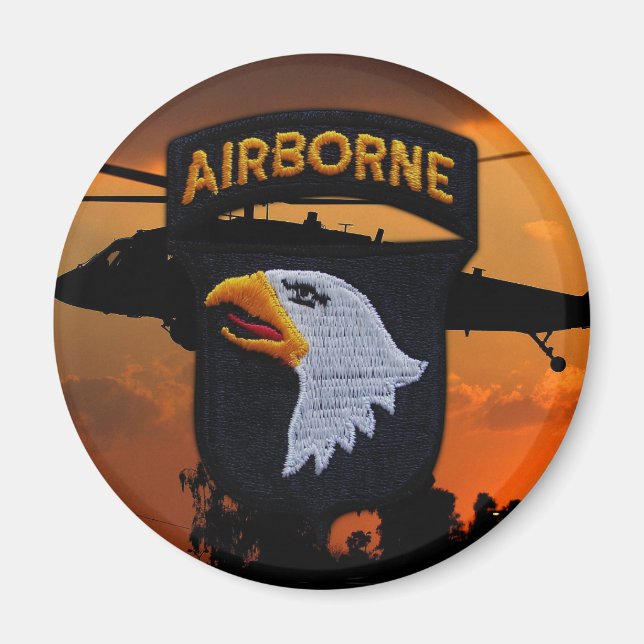 101:a ABN DIV Airborne Division Screaming Eagles Magnet (Framsidan)