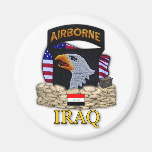 101:a ABN:s flygburna division iraq krig veteraner Magnet (Framsidan)