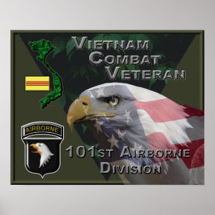 101:a Airborne Div Vietnam Combat Veteran Poster