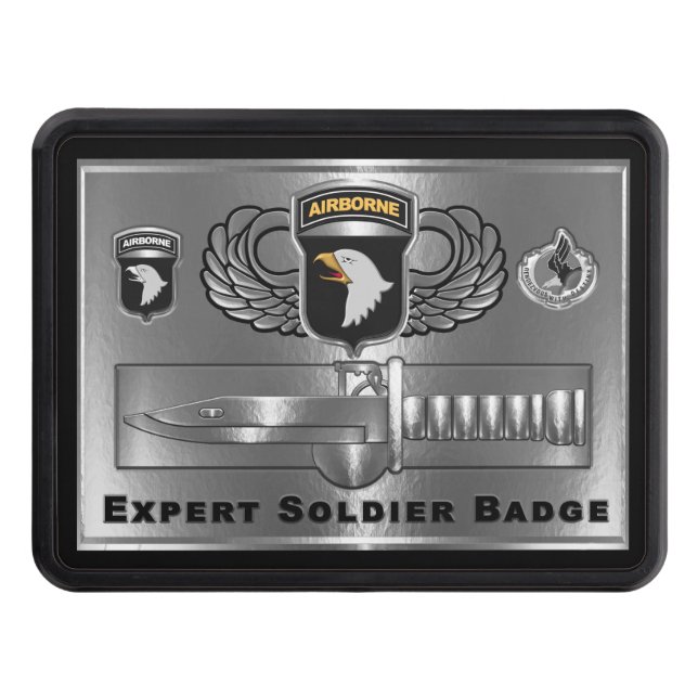 101:a Airborne Division Expert Soldier Badge  Dragkroksskydd (Framsidan)