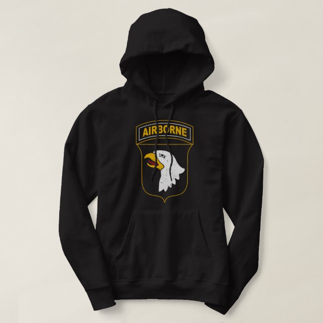 101:a Airborne Division Hoodie (Design framsida)