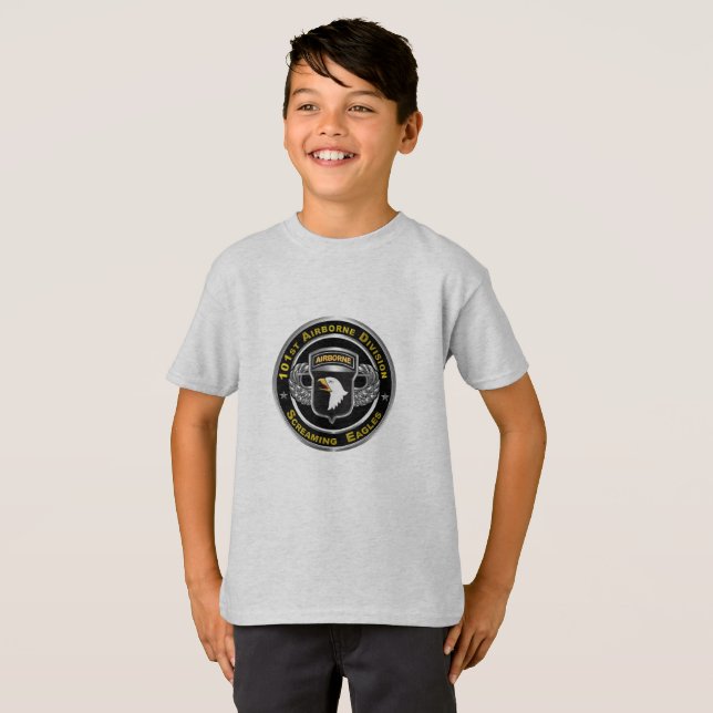 101:a Airborne Division Kid T Shirt (Hel framsida)