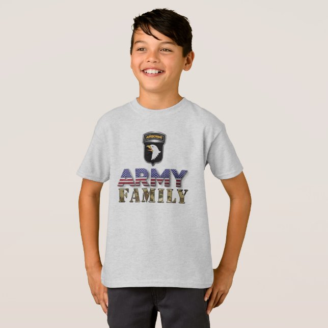101:a Airborne Division Kid T Shirt (Hel framsida)