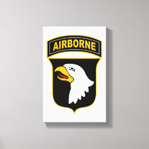101:a Airborne Division Militärveteran Canvastryck