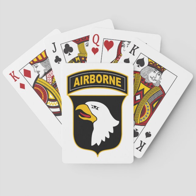101:a Airborne Division Militärveteran Casinokort (Baksidan)