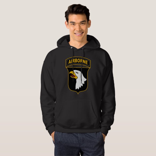 101:a Airborne Division Militärveteran Hoodie (Hel framsida)