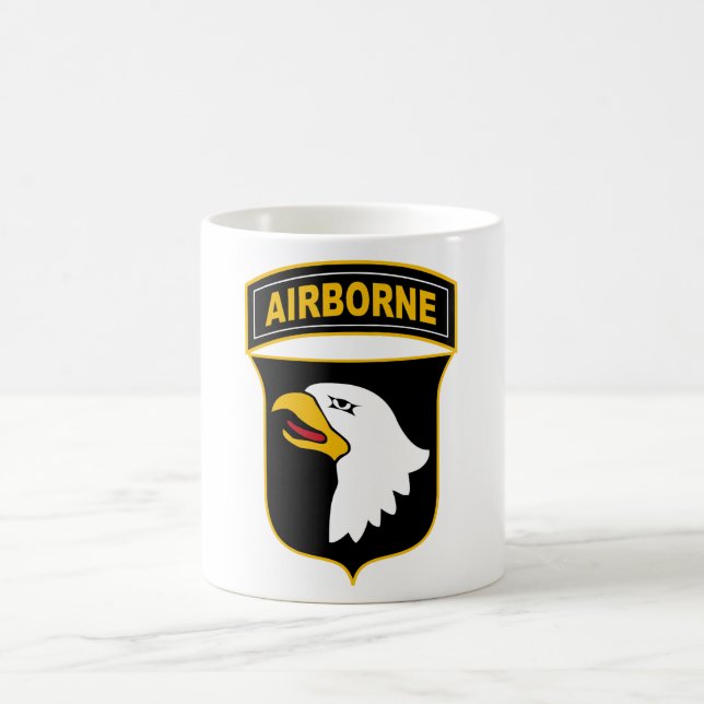 101:a Airborne Division Militärveteran Kaffemugg (Center)