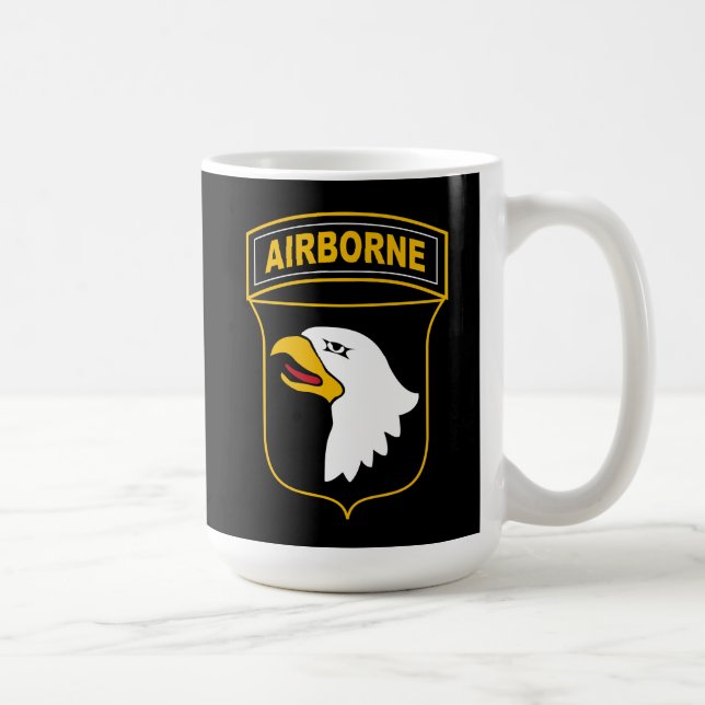 101:a Airborne Division Militärveteran Kaffemugg (Höger)