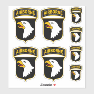 101:a Airborne Division Militärveteran Klistermärken