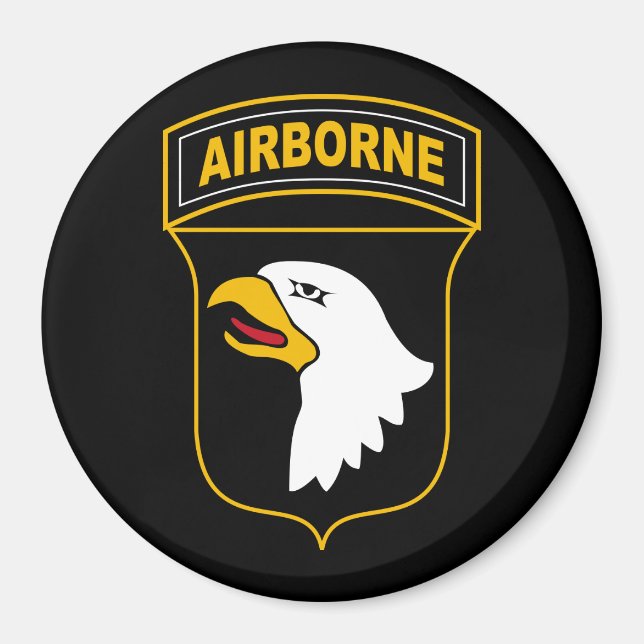 101:a Airborne Division Militärveteran Magnet (Framsidan)