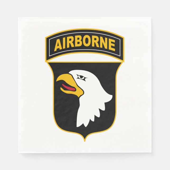 101:a Airborne Division Militärveteran Pappersservett (Framsidan)