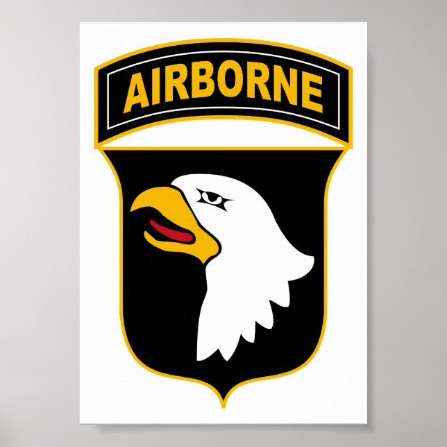 101:a Airborne Division Militärveteran Poster (Framsidan)
