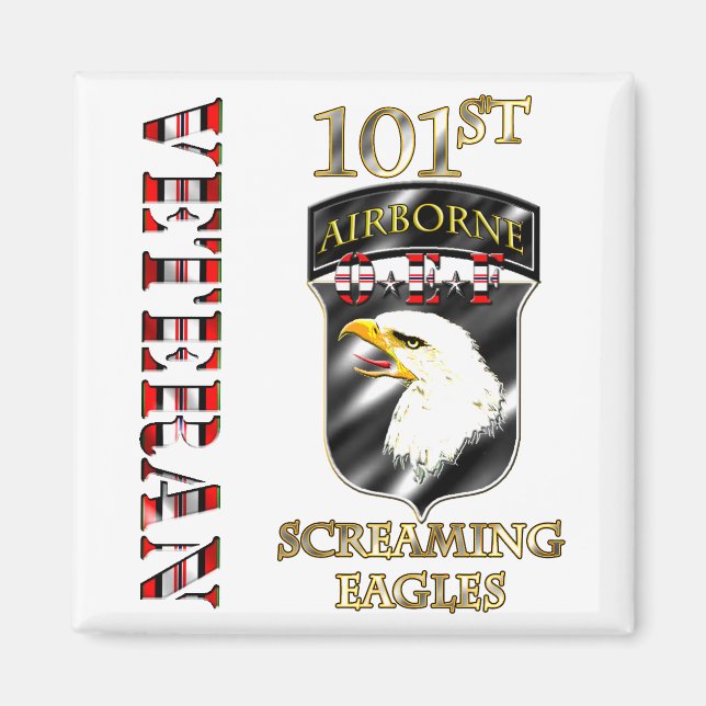 101:a Airborne Division OEF Veteran Magnet (Framsidan)