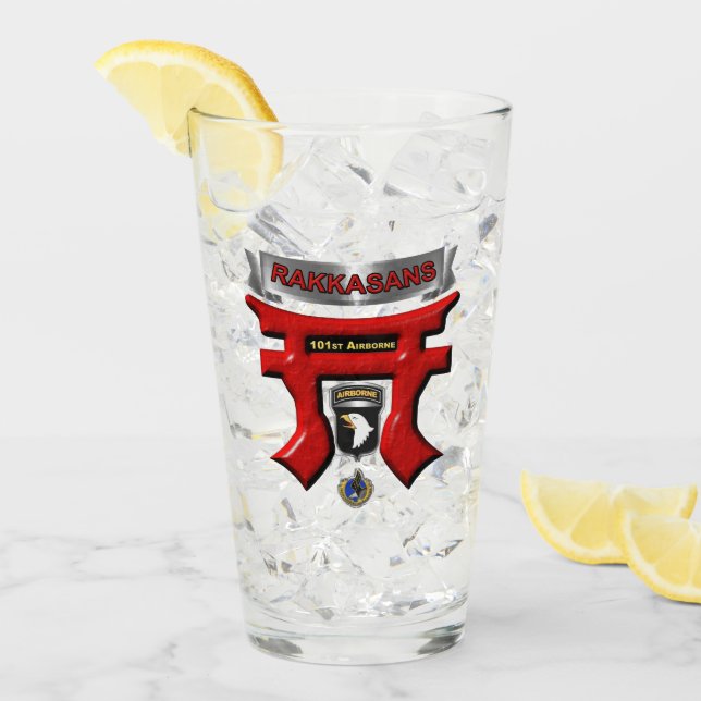 101:a Airborne Division Rakkasans Glaskopp (Framsida Ice)