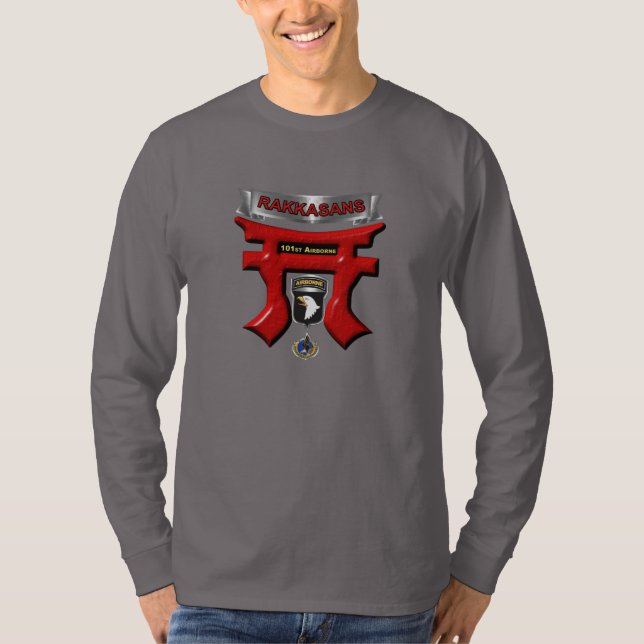 101:a Airborne Division Rakkasans T Shirt (Framsida)