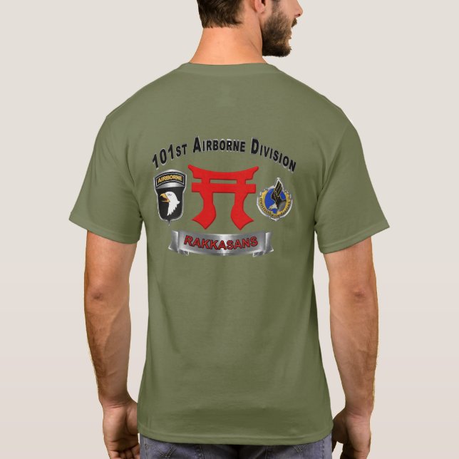 101:a Airborne Division Rakkasans T Shirt (Baksida)