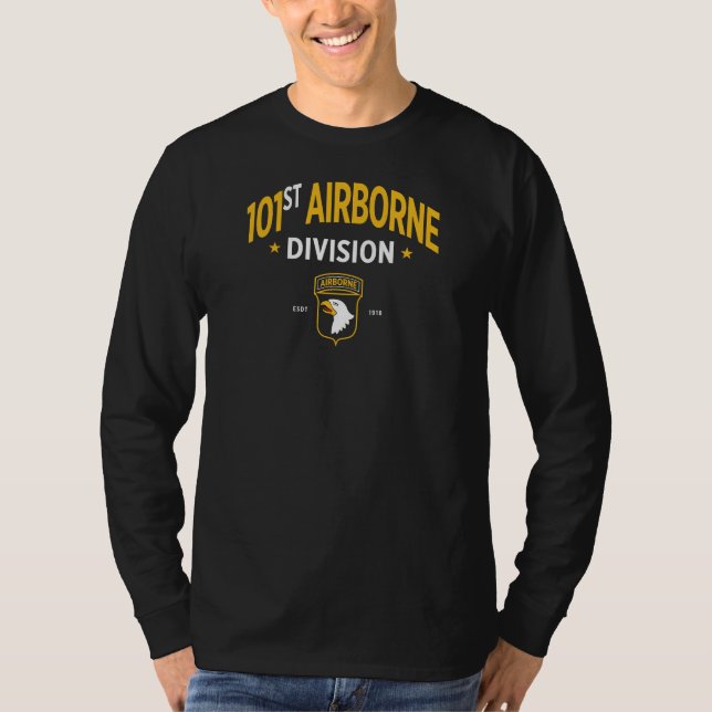 101:a Airborne Division ’Screaming Eagles’ Long T Shirt (Framsida)