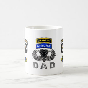 101:a Airborne Division Skogsvaktare Airborne Papp Kaffemugg